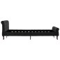 vidaXL Estructura de cama de terciopelo negro 120x200 cm vidaXL Estructura de cama de terciopelo negro 120x200 cm