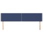 vidaXL Cabeceros 2 unidades de tela azul 80x5x78/88 cm