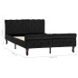 vidaXL Estructura de cama de terciopelo negro 120x200 cm vidaXL Estructura de cama de terciopelo negro 120x200 cm
