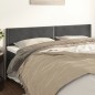 vidaXL Cabeceros 2 unidades de terciopelo gris oscuro 80x5x78/88 cm vidaXL Cabeceros 2 unidades de terciopelo gris oscuro 80x5x78/88 cm