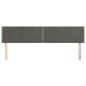 vidaXL Cabeceros 2 unidades de terciopelo gris oscuro 100x5x78/88 cm vidaXL Cabeceros 2 unidades de terciopelo gris oscuro 100x5x78/88 cm