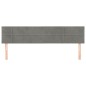 vidaXL Cabeceros 2 unidades de terciopelo gris claro 90x5x78/88 cm vidaXL Cabeceros 2 unidades de terciopelo gris claro 90x5x78/88 cm
