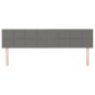 vidaXL Cabeceros 2 unidades de tela gris oscuro 100x5x78/88 cm vidaXL Cabeceros 2 unidades de tela gris oscuro 100x5x78/88 cm