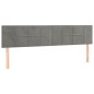 vidaXL Cabeceros 2 unidades de terciopelo gris claro 100x5x78/88 cm vidaXL Cabeceros 2 unidades de terciopelo gris claro 100x5x78/88 cm