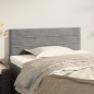 vidaXL Cabecero de terciopelo gris claro 90x5x78/88 cm vidaXL Cabecero de terciopelo gris claro 90x5x78/88 cm
