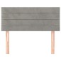 vidaXL Cabecero de terciopelo gris claro 90x5x78/88 cm vidaXL Cabecero de terciopelo gris claro 90x5x78/88 cm