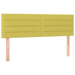 vidaXL Cabeceros 2 unidades tela verde 72x5x78/88 cm