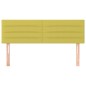 vidaXL Cabeceros 2 unidades tela verde 72x5x78/88 cm