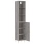 vidaXL Aparador alto madera contrachapada gris Sonoma 34,5x34x180 cm vidaXL Aparador alto madera contrachapada gris Sonoma 34,5x34x180 cm