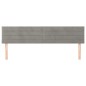 vidaXL Cabeceros 2 unidades de terciopelo gris claro 80x5x78/88 cm vidaXL Cabeceros 2 unidades de terciopelo gris claro 80x5x78/88 cm