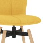 vidaXL Taburetes de barra giratorios 2 unidades tela amarillo vidaXL Taburetes de barra giratorios 2 unidades tela amarillo