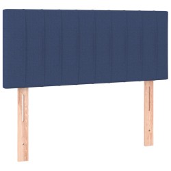 vidaXL Cabecero de tela azul 90x5x78/88 cm