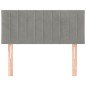 vidaXL Cabecero de terciopelo gris claro 80x5x78/88 cm