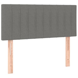 vidaXL Cabecero de tela gris oscuro 100x5x78/88 cm