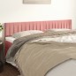 vidaXL Cabeceros 2 unidades de terciopelo rosa 100x5x78/88 cm vidaXL Cabeceros 2 unidades de terciopelo rosa 100x5x78/88 cm