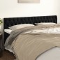 vidaXL Cabeceros 2 unidades de terciopelo negro 100x7x78/88 cm vidaXL Cabeceros 2 unidades de terciopelo negro 100x7x78/88 cm