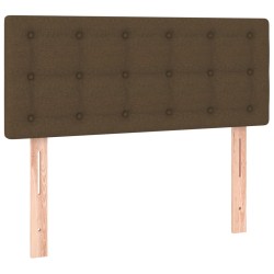 vidaXL Cabecero de tela marrón oscuro 80x5x78/88 cm