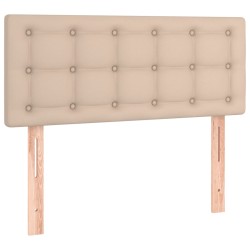 vidaXL Cabecero de cuero sintético color capuchino 100x5x78/88 cm