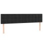 vidaXL Cabeceros 2 unidades de terciopelo negro 100x5x78/88 cm vidaXL Cabeceros 2 unidades de terciopelo negro 100x5x78/88 cm