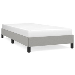 vidaXL Estructura de cama de tela gris claro 90x200 cm