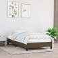 vidaXL Estructura de cama de tela marrón 90x190 cm vidaXL Estructura de cama de tela marrón 90x190 cm