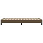 vidaXL Estructura de cama de tela marrón 90x190 cm vidaXL Estructura de cama de tela marrón 90x190 cm