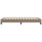vidaXL Estructura de cama de tela gris taupe 80x200 cm