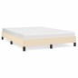 vidaXL Estructura de cama de tela color crema 140x200 cm vidaXL Estructura de cama de tela color crema 140x200 cm
