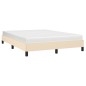 vidaXL Estructura de cama de tela color crema 140x200 cm vidaXL Estructura de cama de tela color crema 140x200 cm