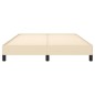 vidaXL Estructura de cama de tela color crema 140x200 cm vidaXL Estructura de cama de tela color crema 140x200 cm