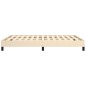 vidaXL Estructura de cama de tela color crema 140x200 cm vidaXL Estructura de cama de tela color crema 140x200 cm