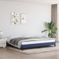 vidaXL Estructura de cama de tela gris taupe azul 200x200 cm vidaXL Estructura de cama de tela gris taupe azul 200x200 cm