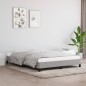 vidaXL Estructura de cama de tela gris claro 140x190 cm