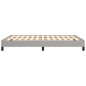 vidaXL Estructura de cama de tela gris claro 140x190 cm