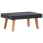 vidaXL Set de muebles de jardín 3 pzas y cojines ratán sintético negro vidaXL Set de muebles de jardín 3 pzas y cojines ratán sintético negro