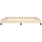 vidaXL Estructura de cama de tela color crema 160x200 cm vidaXL Estructura de cama de tela color crema 160x200 cm