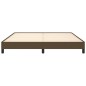 vidaXL Estructura de cama de tela marrón 160x200 cm vidaXL Estructura de cama de tela marrón 160x200 cm