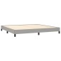 vidaXL Estructura de cama gris claro tela 200x200 cm vidaXL Estructura de cama gris claro tela 200x200 cm