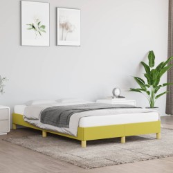 vidaXL Estructura de cama de tela verde 120x200 cm