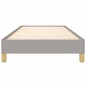 vidaXL Estructura de cama de tela gris claro 90x190 cm