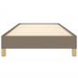 vidaXL Estructura de cama de tela gris taupe 90x200 cm vidaXL Estructura de cama de tela gris taupe 90x200 cm