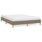 vidaXL Estructura de cama de tela gris taupe 140x190 cm vidaXL Estructura de cama de tela gris taupe 140x190 cm