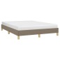 vidaXL Estructura de cama de tela gris taupe 140x190 cm vidaXL Estructura de cama de tela gris taupe 140x190 cm