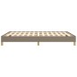 vidaXL Estructura de cama de tela gris taupe 140x190 cm vidaXL Estructura de cama de tela gris taupe 140x190 cm