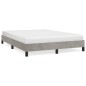 vidaXL Estructura de cama de terciopelo gris claro 140x190 cm vidaXL Estructura de cama de terciopelo gris claro 140x190 cm
