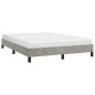vidaXL Estructura de cama de terciopelo gris claro 140x190 cm vidaXL Estructura de cama de terciopelo gris claro 140x190 cm