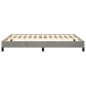 vidaXL Estructura de cama de terciopelo gris claro 140x190 cm vidaXL Estructura de cama de terciopelo gris claro 140x190 cm