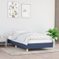 vidaXL Estructura de cama de tela azul 90x190 cm vidaXL Estructura de cama de tela azul 90x190 cm