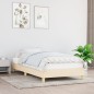 vidaXL Estructura de cama de tela color crema 100x200 cm vidaXL Estructura de cama de tela color crema 100x200 cm