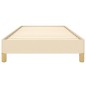 vidaXL Estructura de cama de tela color crema 100x200 cm vidaXL Estructura de cama de tela color crema 100x200 cm